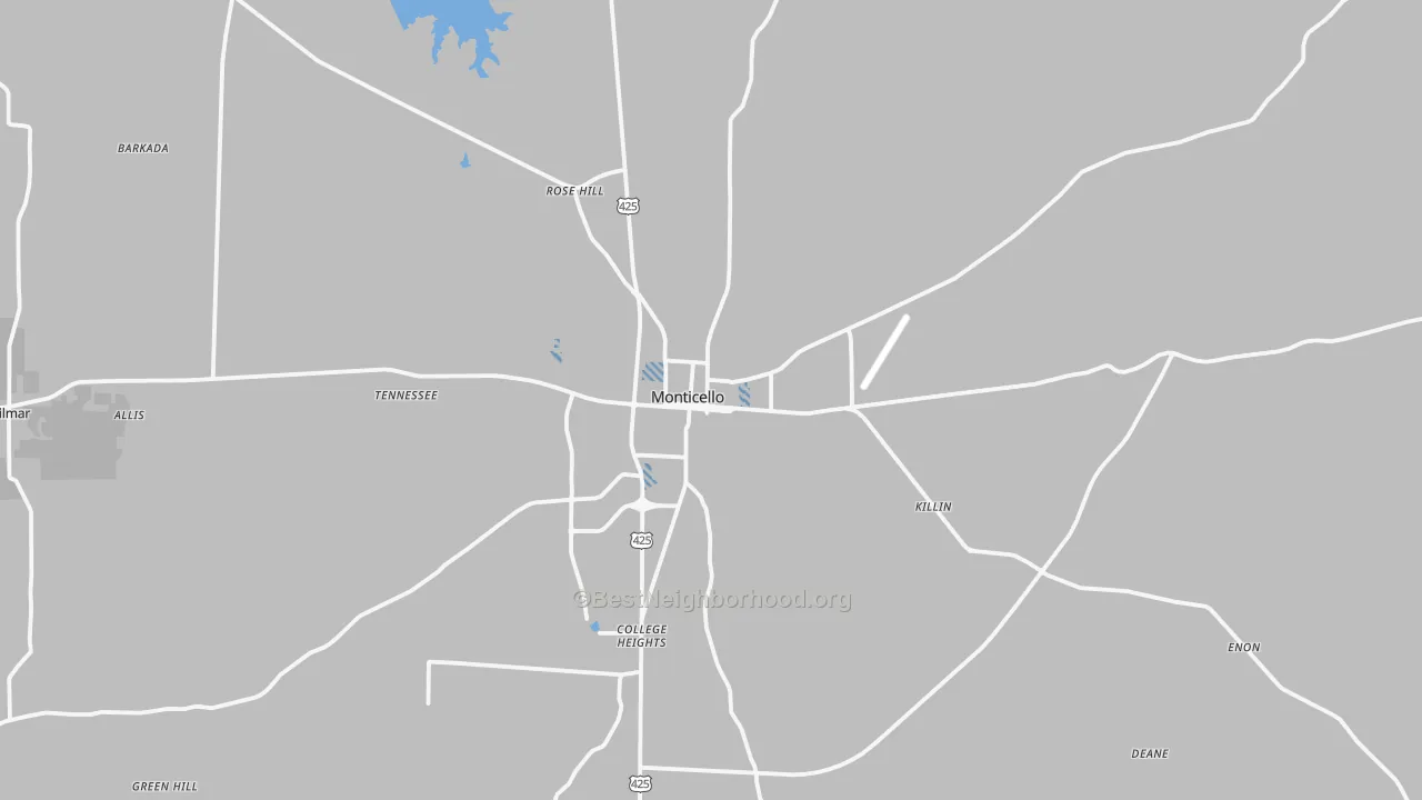 Transit Grade map of 71655, AR