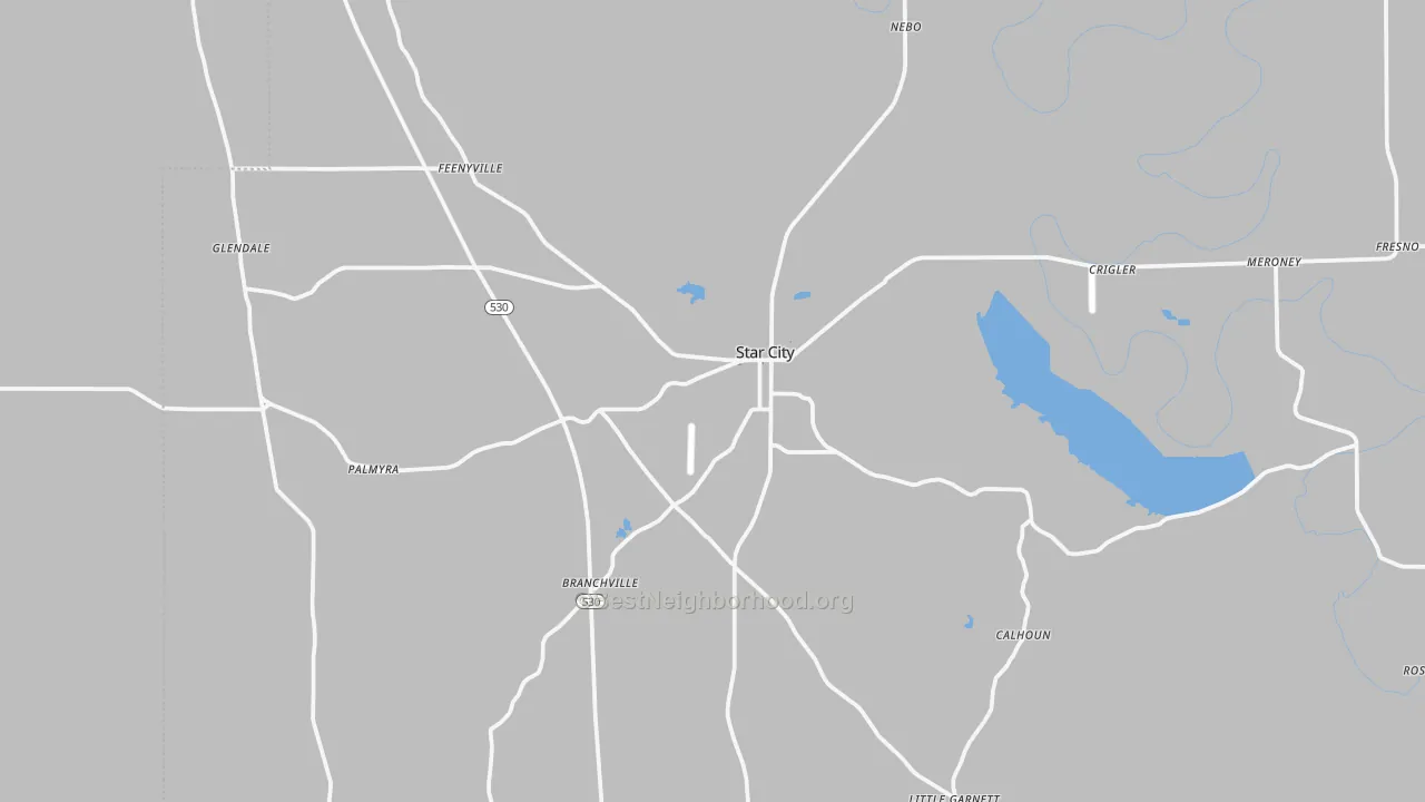 Transit Grade map of 71667, AR