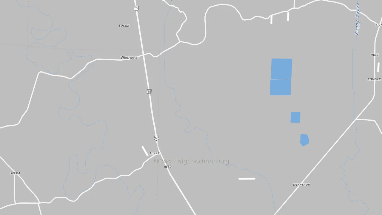 Transit Grade map of 71670, AR