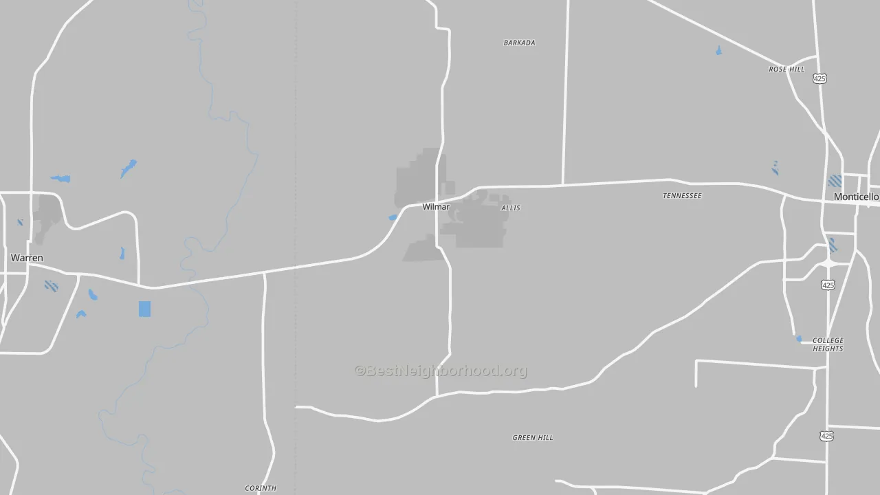 Transit Grade map of 71675, AR