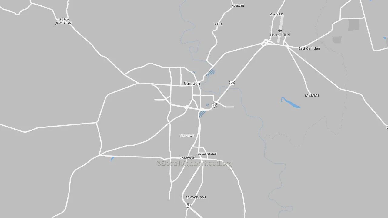 Transit Grade map of 71701, AR