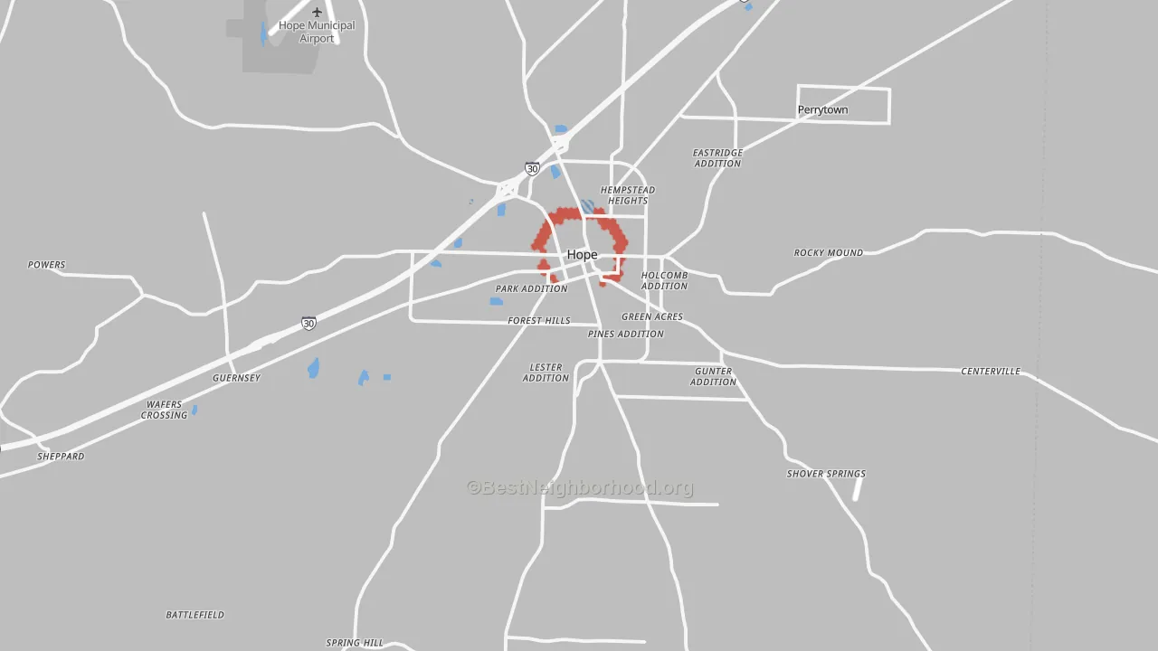 Transit Grade map of 71801, AR