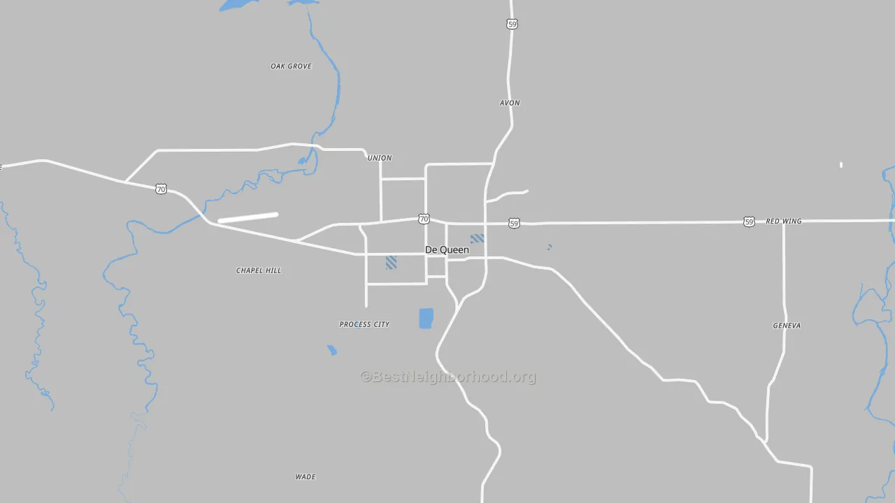 Transit Grade map of 71832, AR