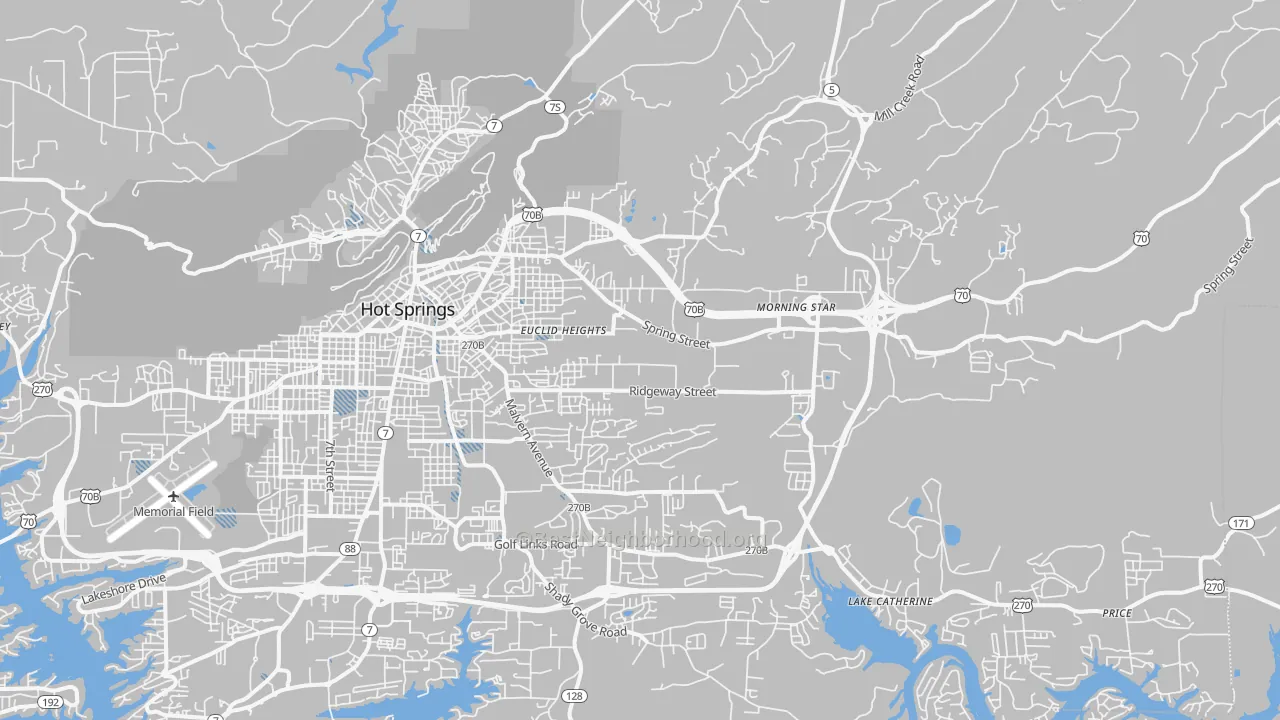 Transit Grade map of 71901, AR