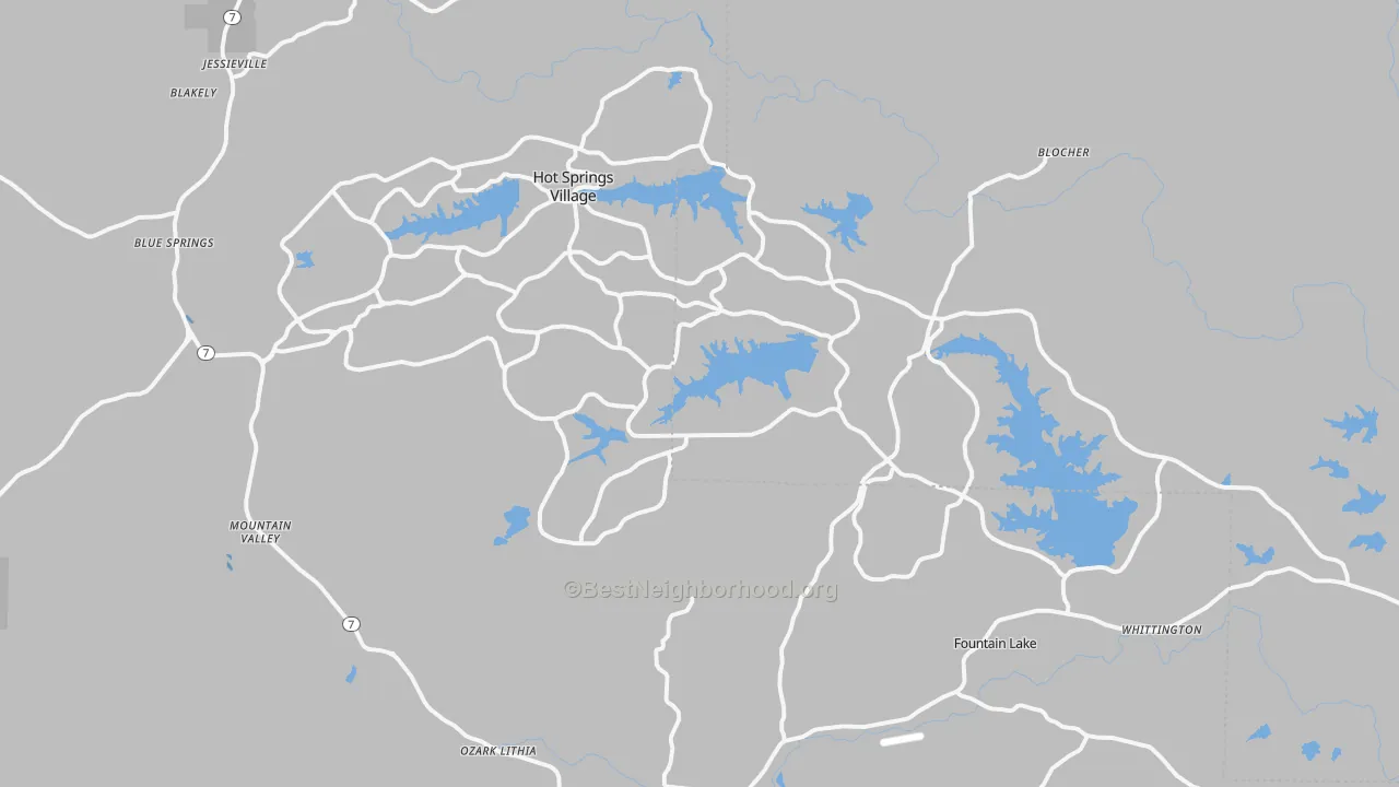 Transit Grade map of 71909, AR