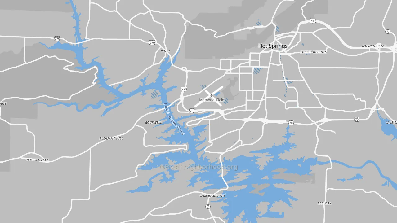 Transit Grade map of 71913, AR