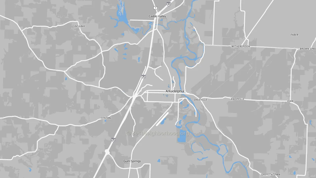 Transit Grade map of 71923, AR
