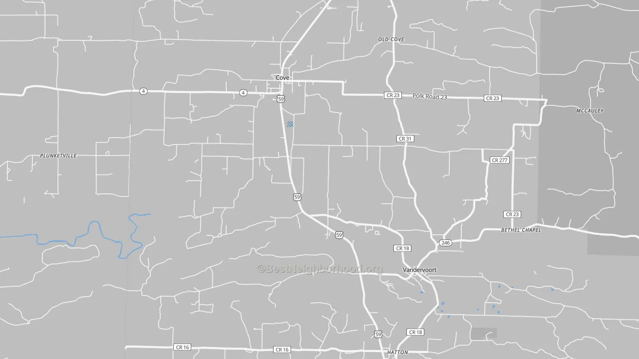 Transit Grade map of 71937, AR