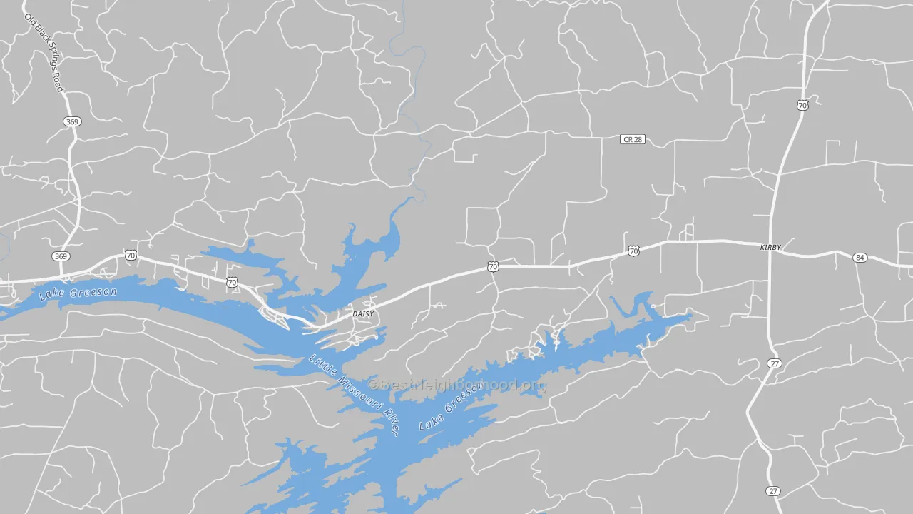 Transit Grade map of 71950, AR