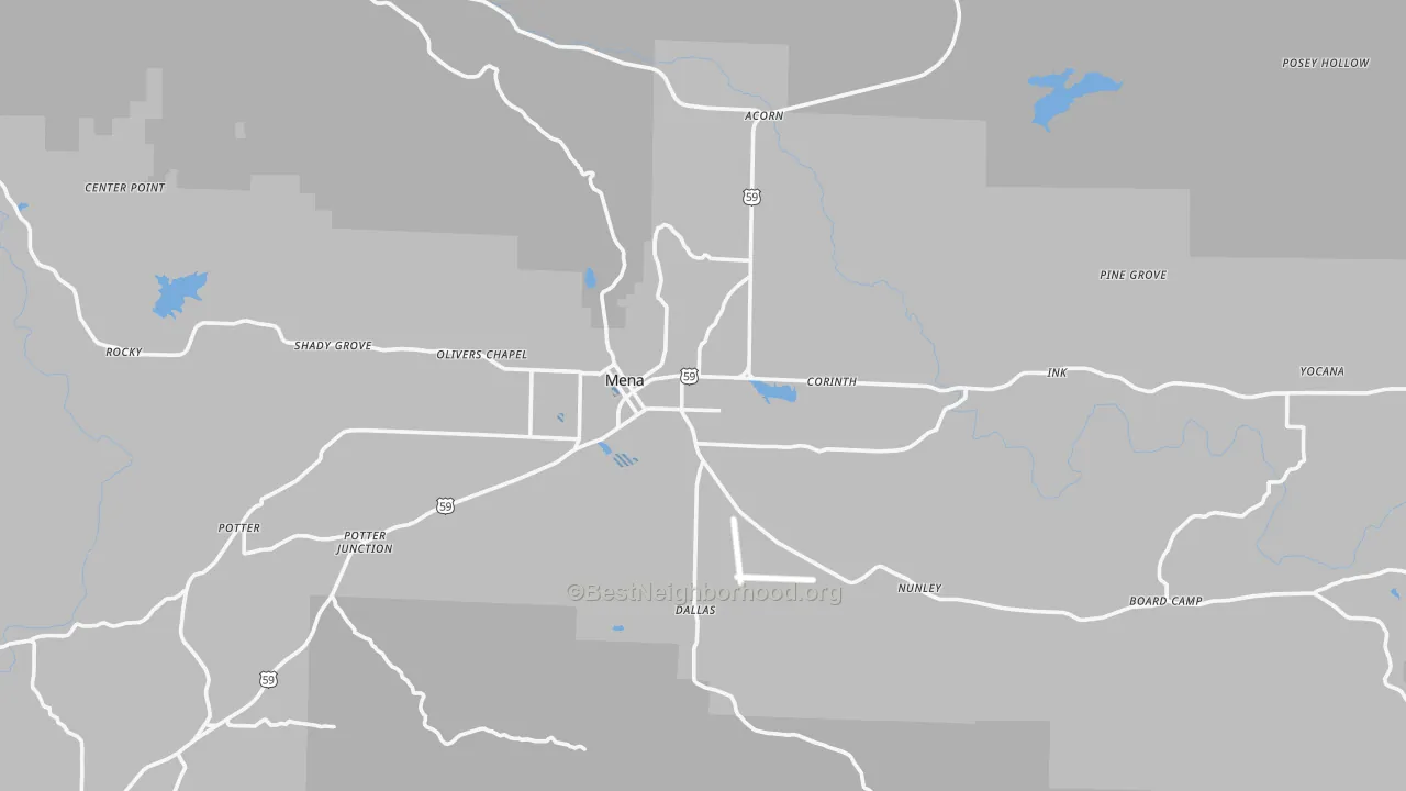 Transit Grade map of 71953, AR