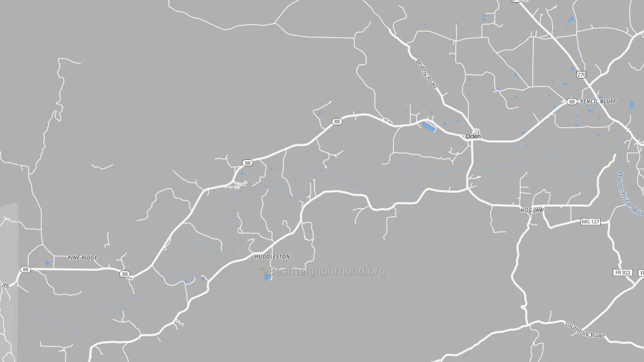 Transit Grade map of 71961, AR
