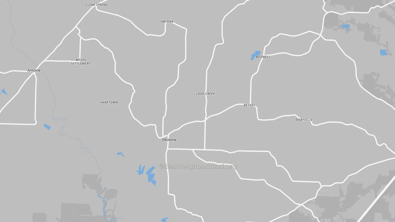 Transit Grade map of 71962, AR