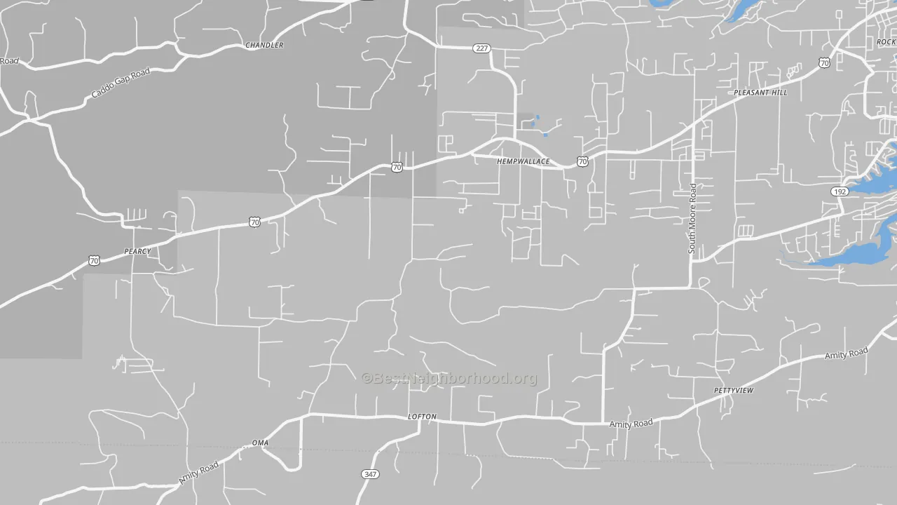 Transit Grade map of 71964, AR