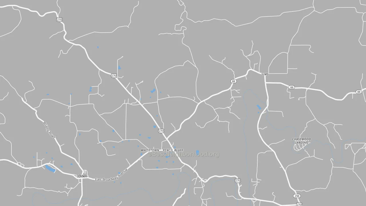 Transit Grade map of 71965, AR