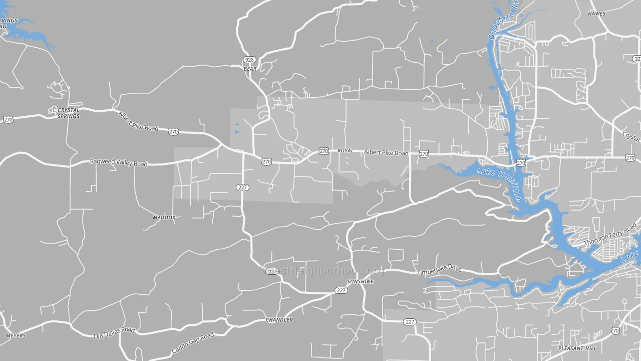 Transit Grade map of 71968, AR