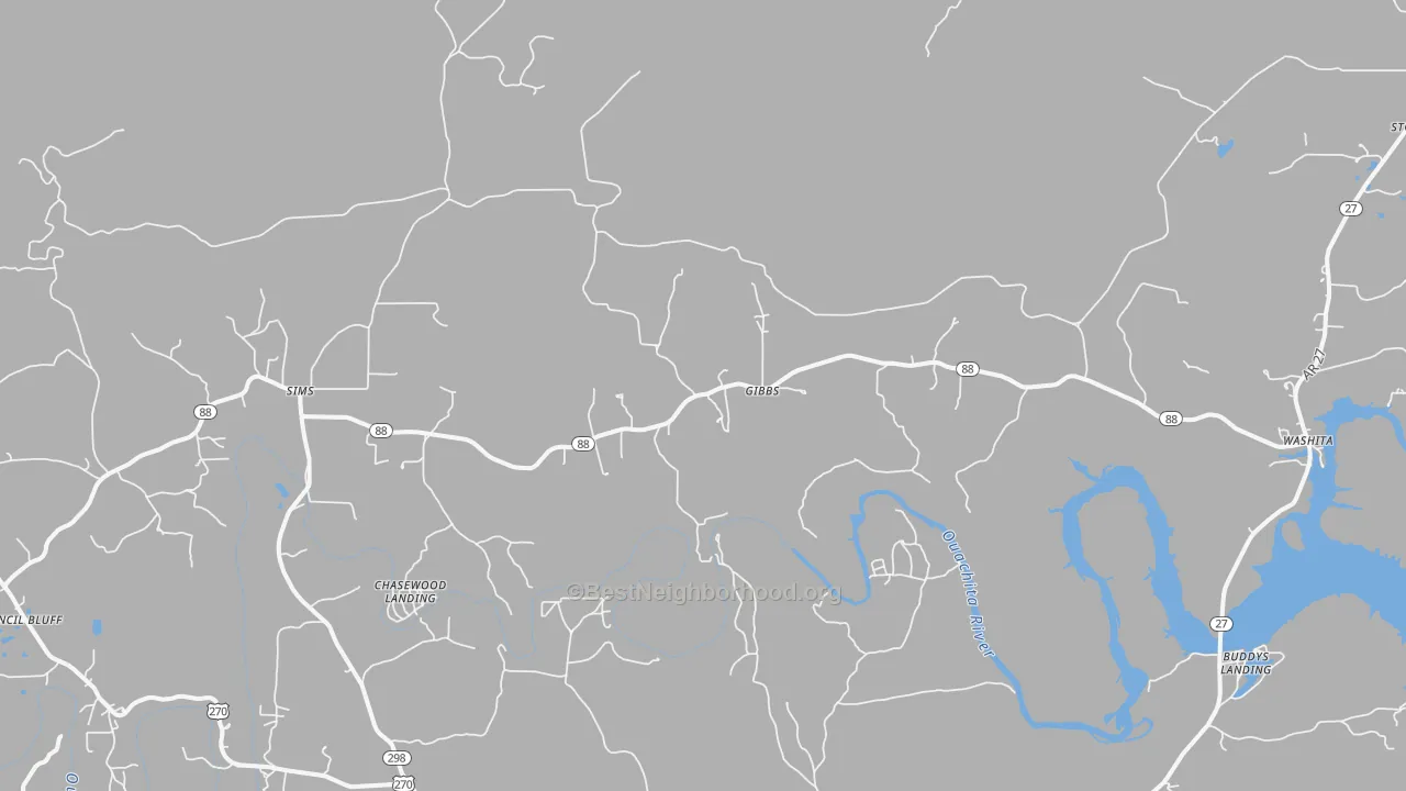 Transit Grade map of 71969, AR