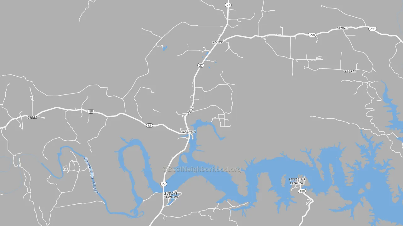 Transit Grade map of 71970, AR