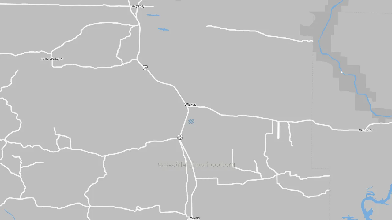 Transit Grade map of 71973, AR