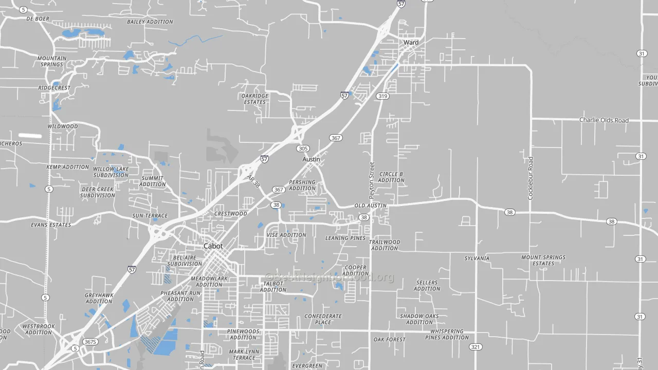 Transit Grade map of 72007, AR