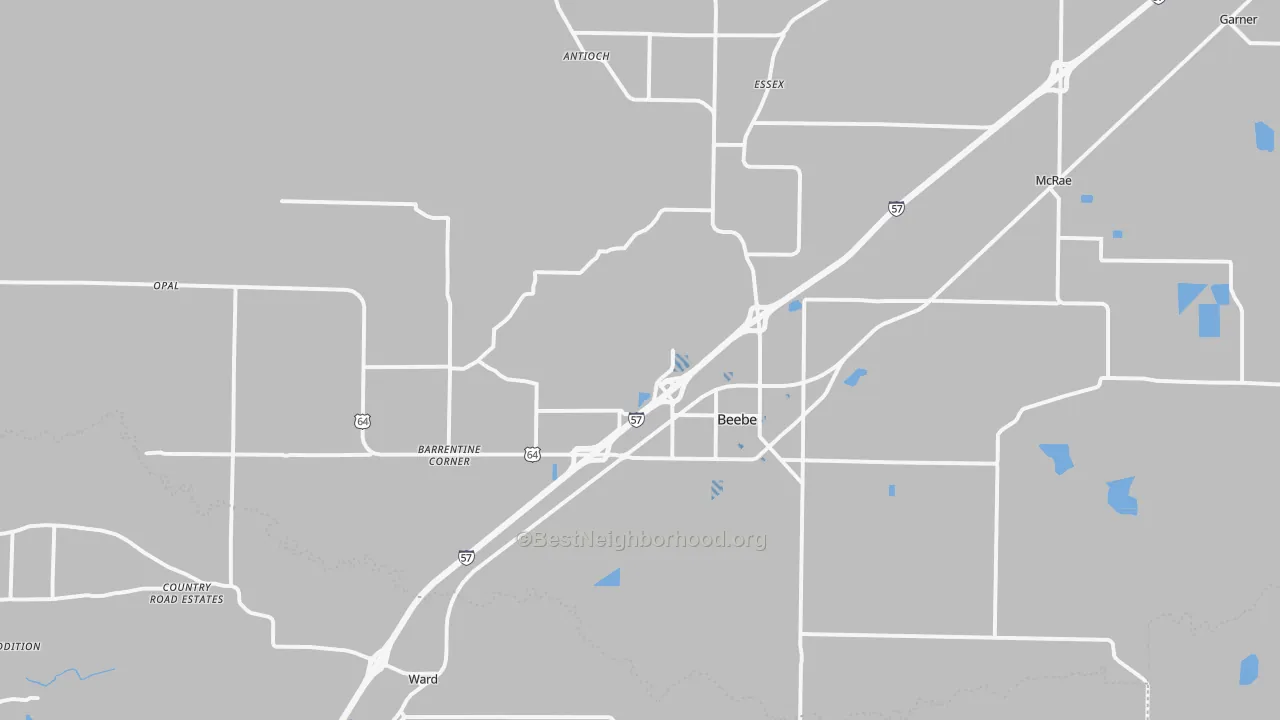 Transit Grade map of 72012, AR