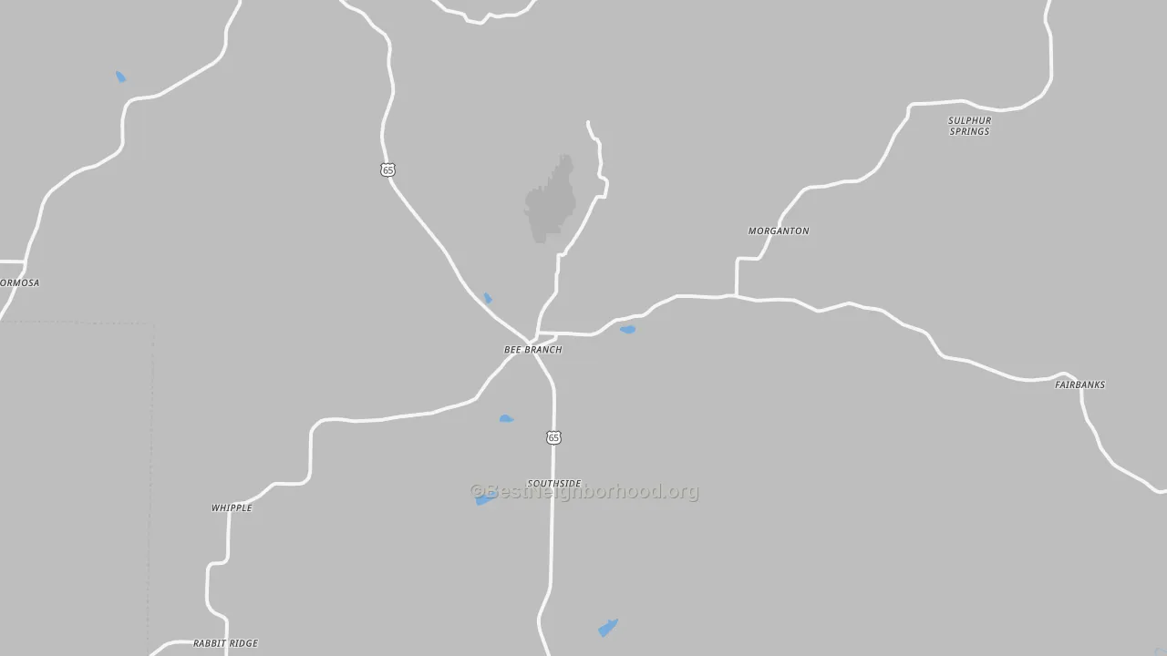 Transit Grade map of 72013, AR