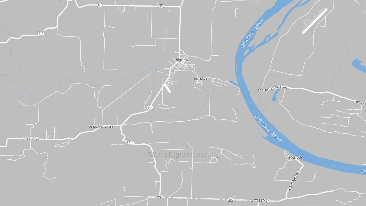 Transit Grade map of 72016, AR