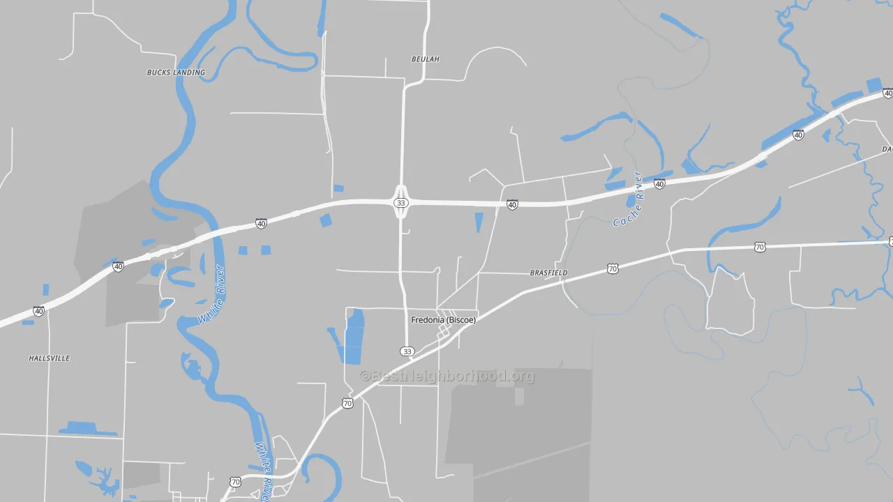 Transit Grade map of 72017, AR