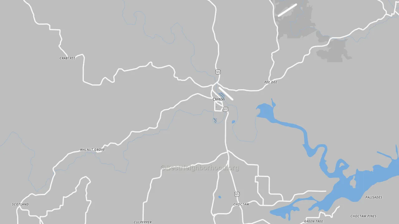 Transit Grade map of 72031, AR