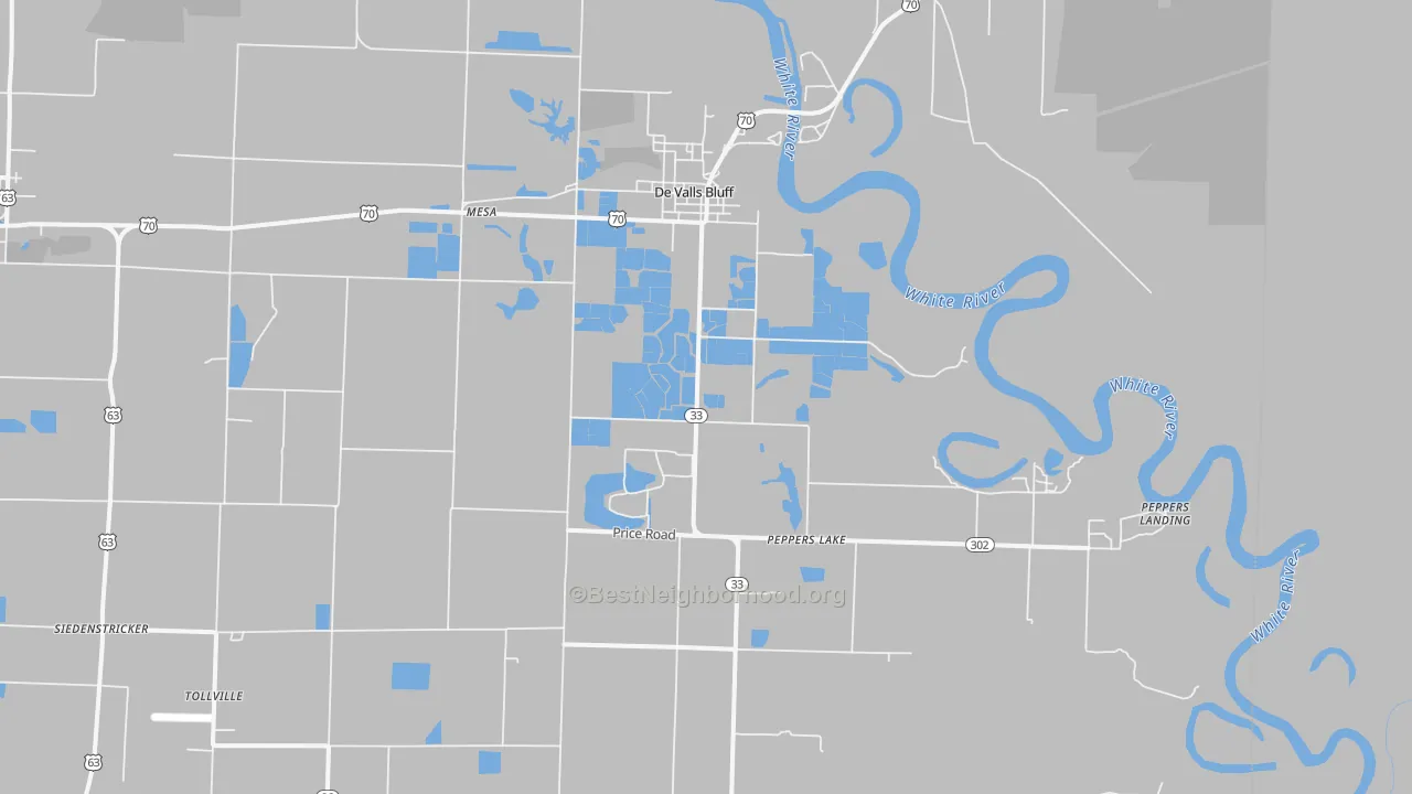 Transit Grade map of 72041, AR