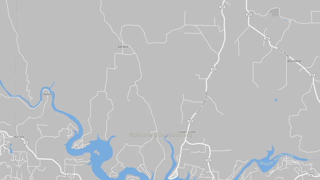 Transit Grade map of 72044, AR