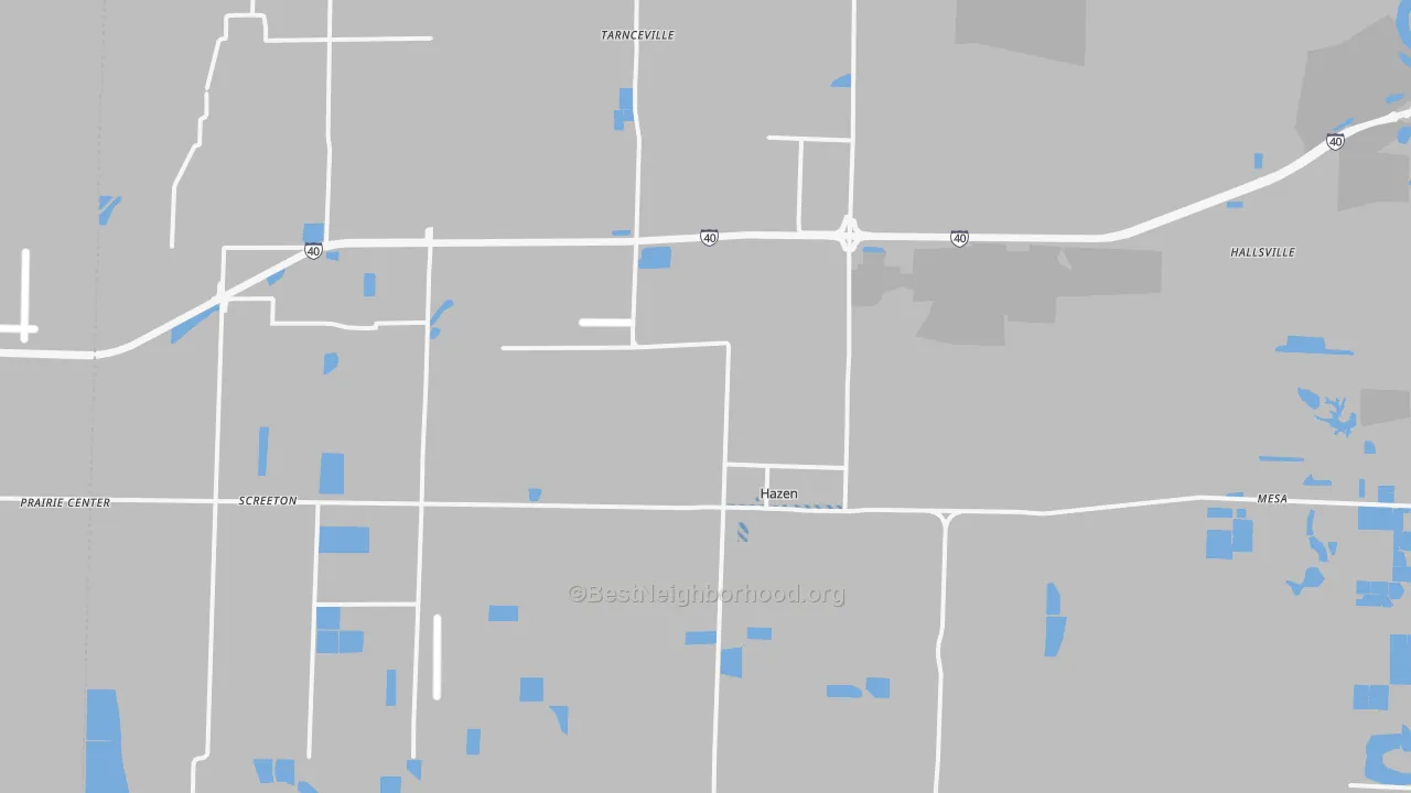 Transit Grade map of 72064, AR