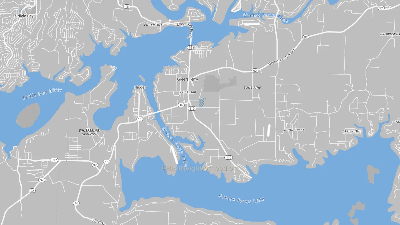 Transit Grade map of 72067, AR