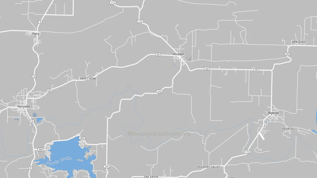 Transit Grade map of 72070, AR