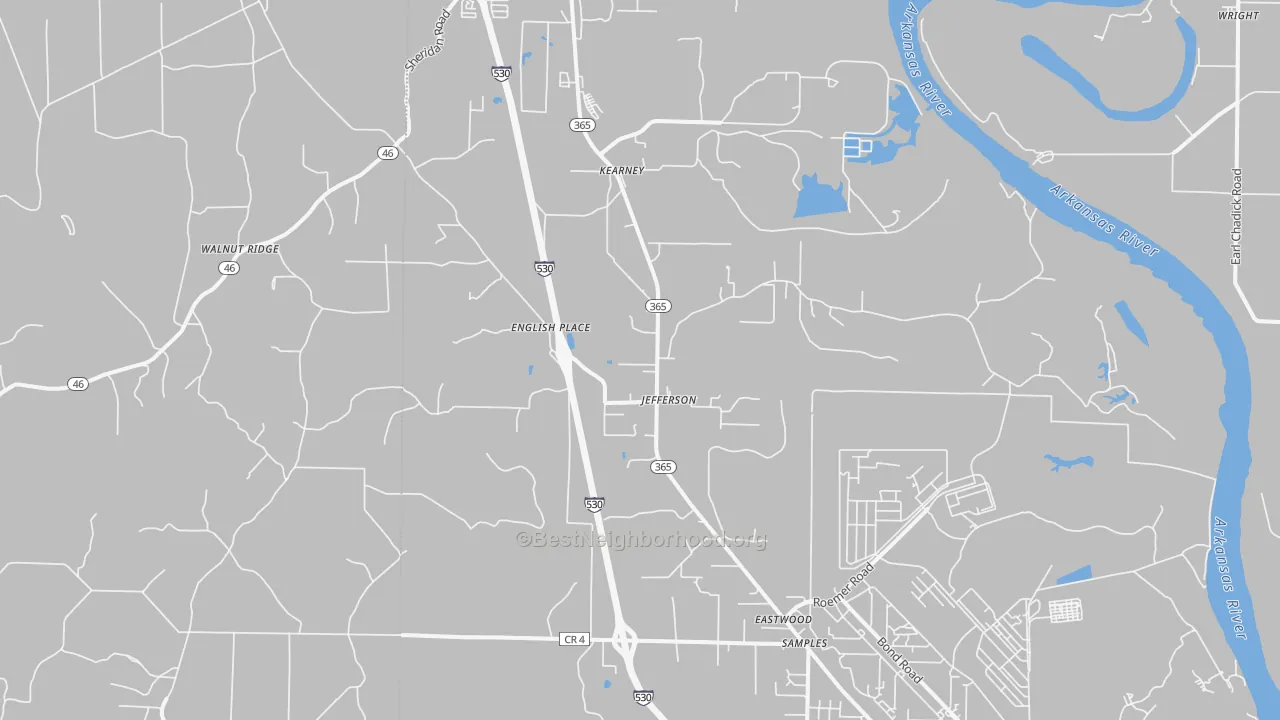 Transit Grade map of 72079, AR