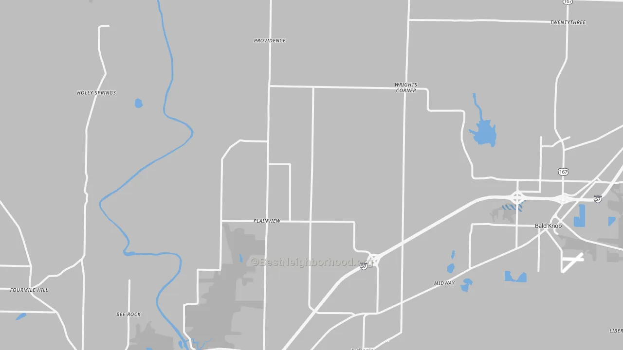 Transit Grade map of 72081, AR