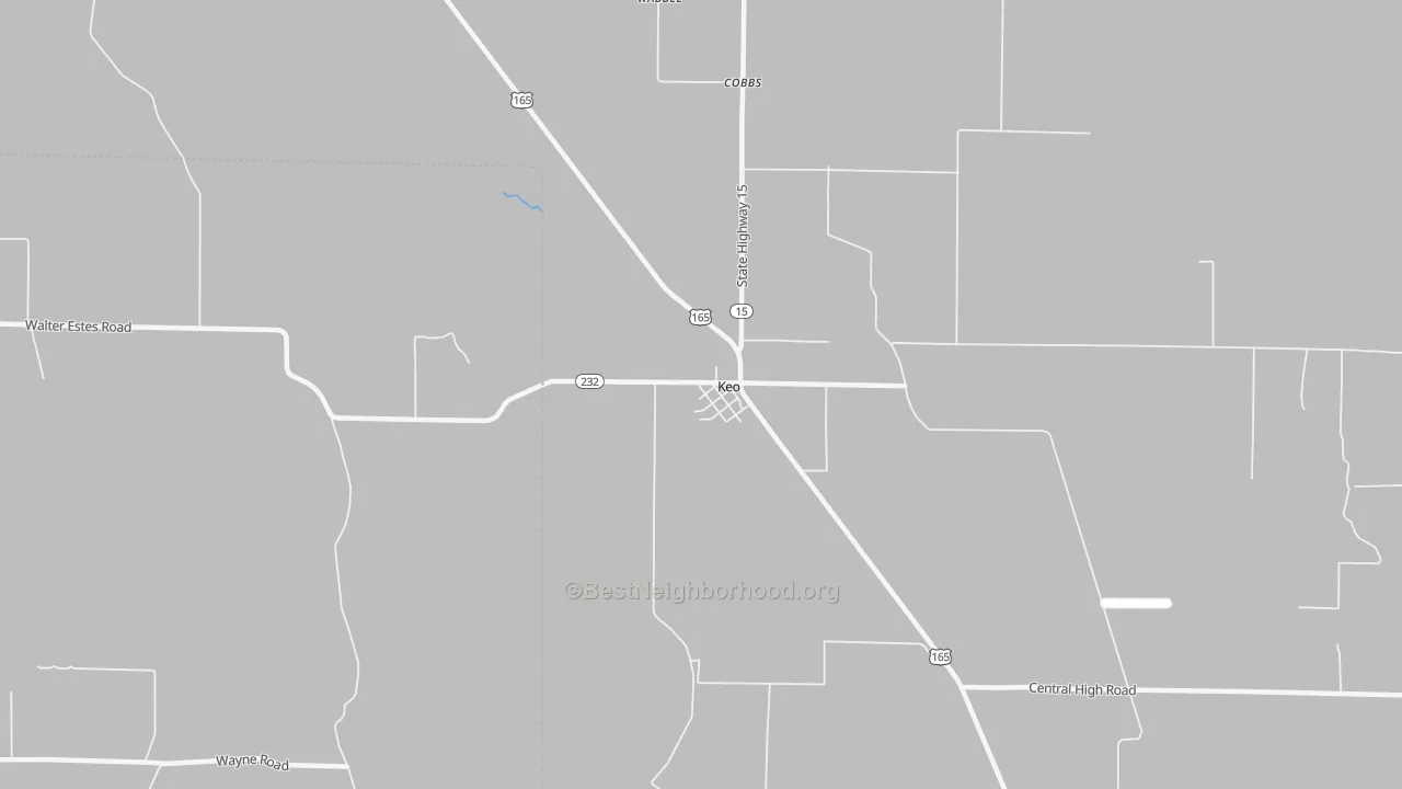 Transit Grade map of 72083, AR