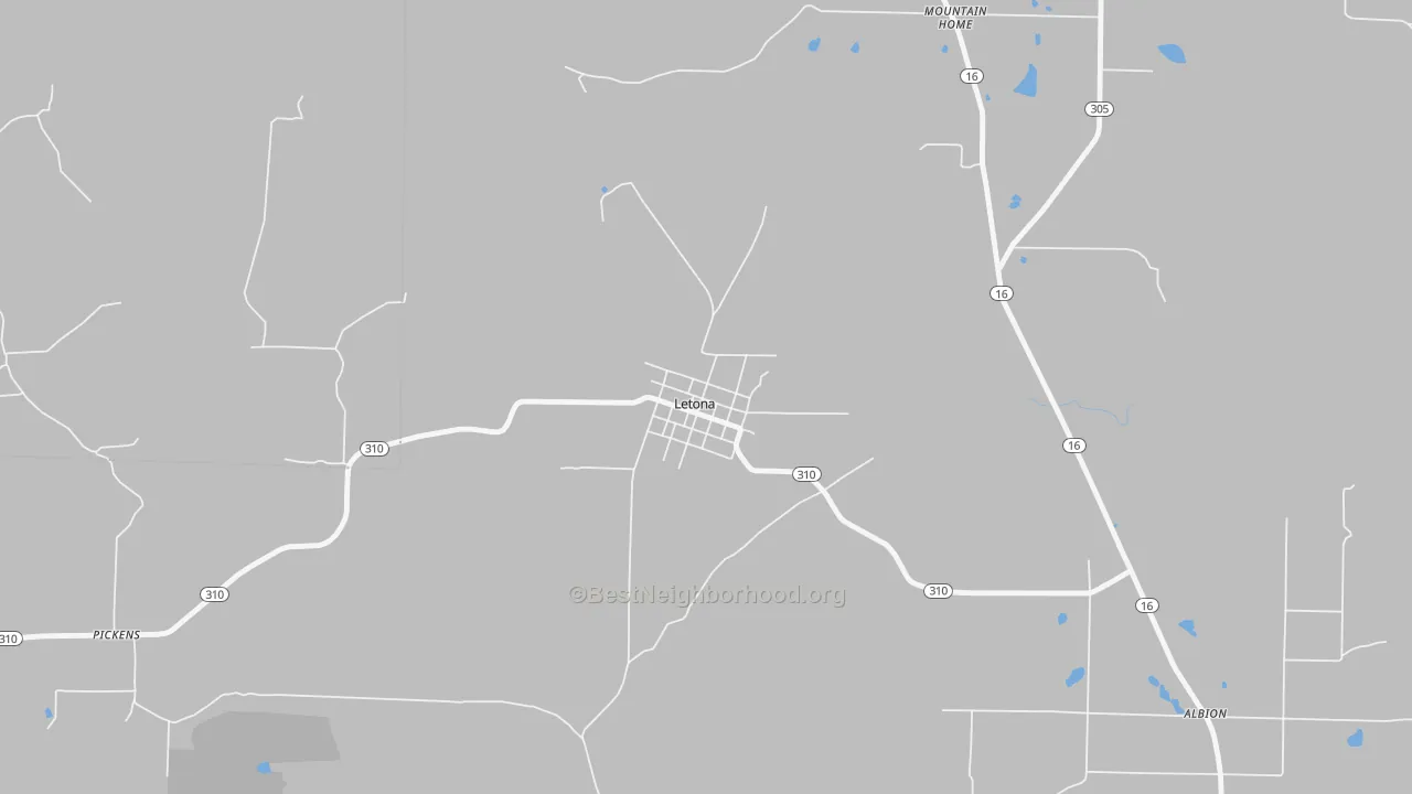 Transit Grade map of 72085, AR