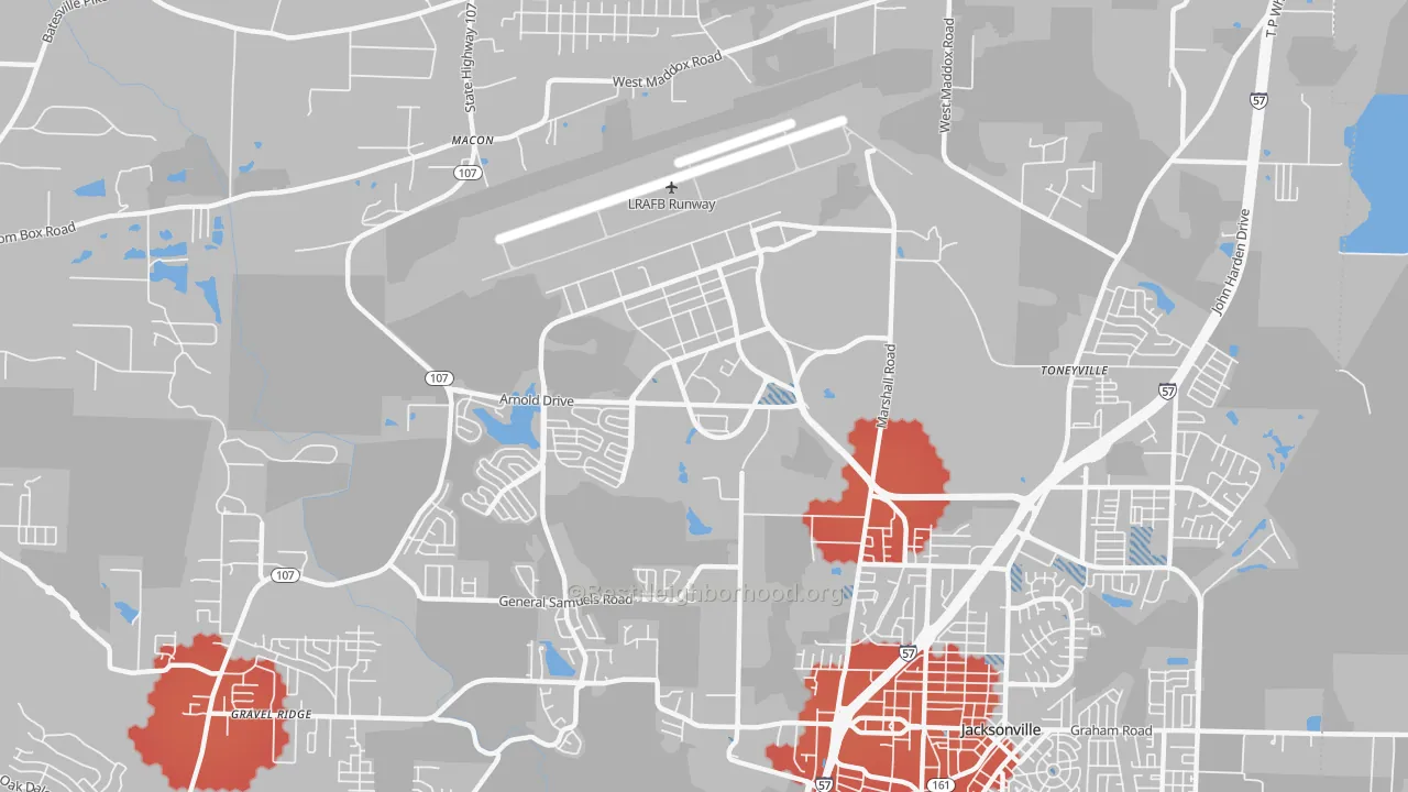 Transit Grade map of 72099, AR