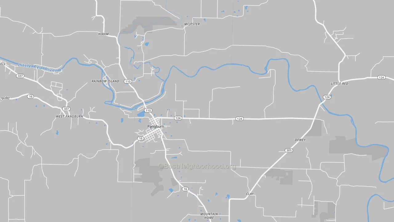 Transit Grade map of 72121, AR