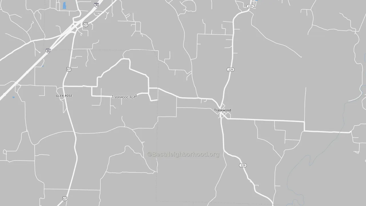 Transit Grade map of 72167, AR