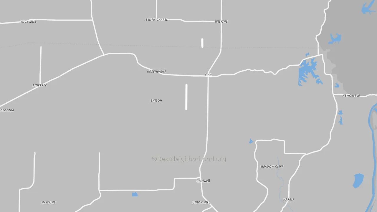 Transit Grade map of 72326, AR