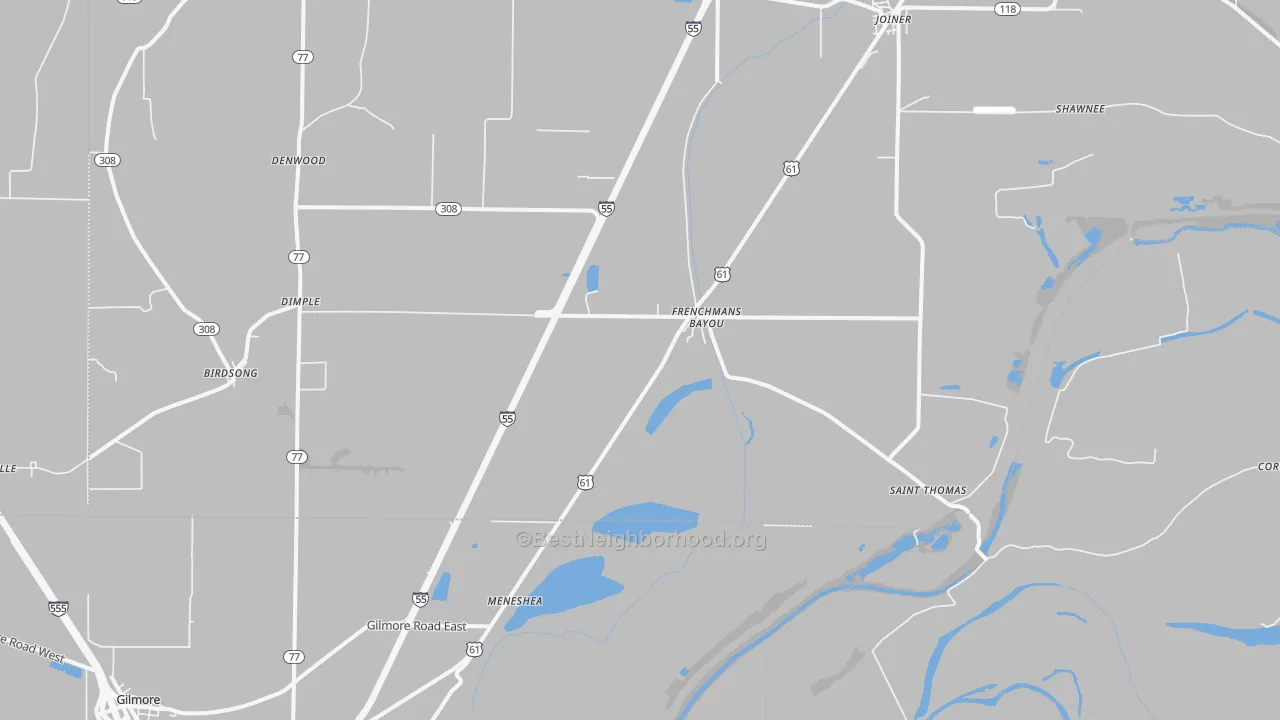 Transit Grade map of 72338, AR