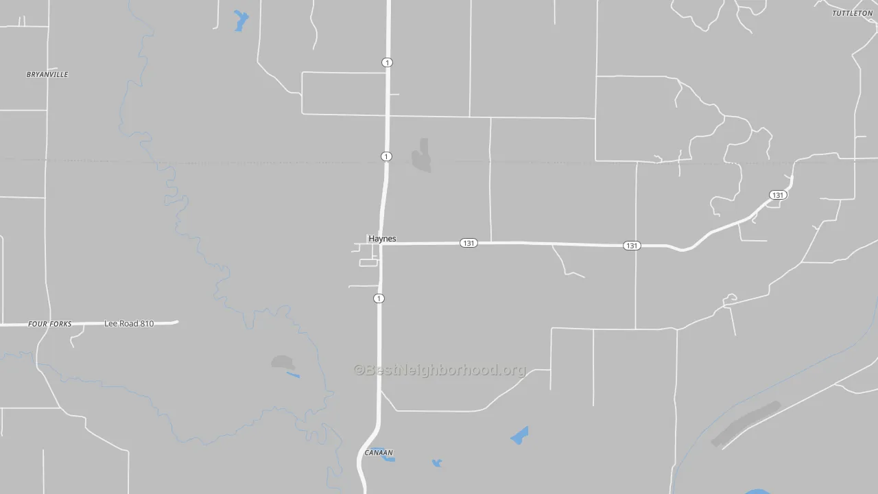 Transit Grade map of 72341, AR