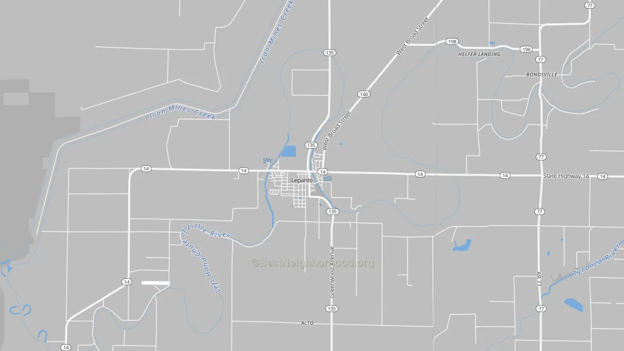 Transit Grade map of 72354, AR