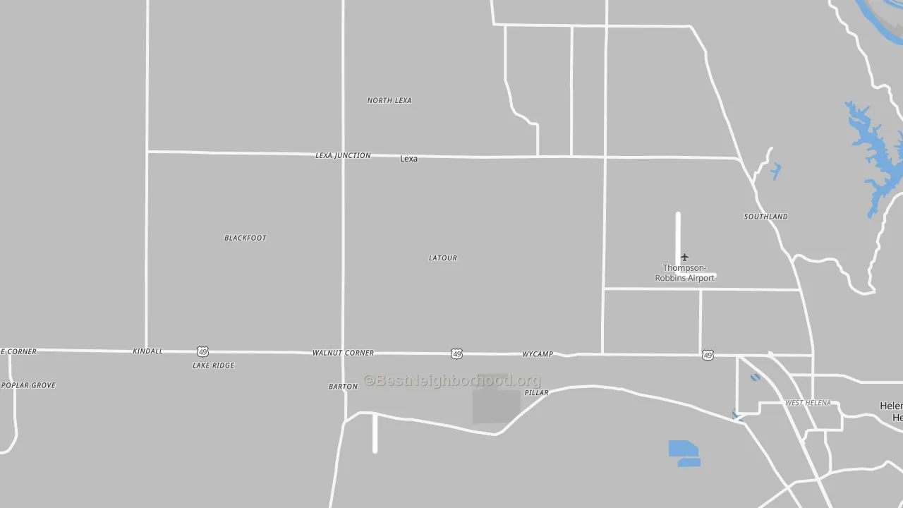 Transit Grade map of 72355, AR