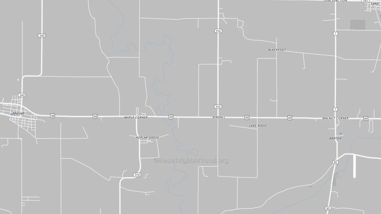 Transit Grade map of 72374, AR