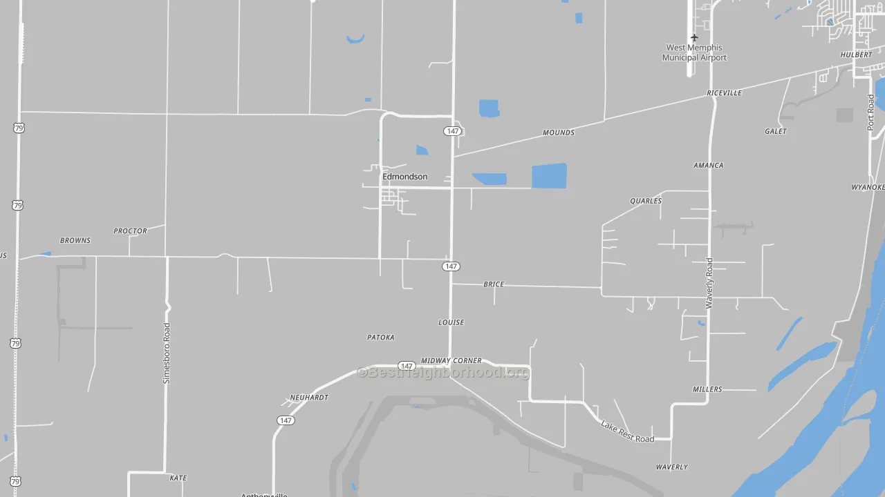 Transit Grade map of 72376, AR
