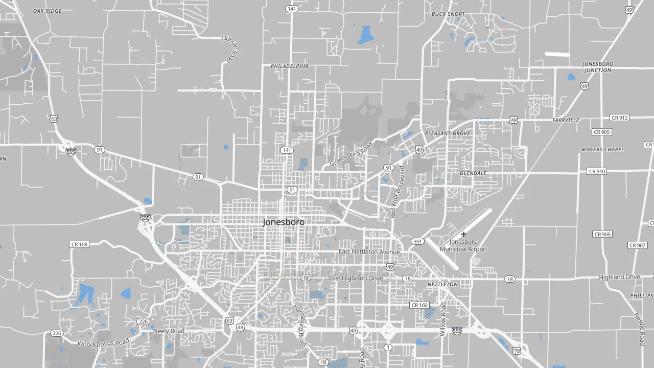 Transit Grade map of 72401, AR