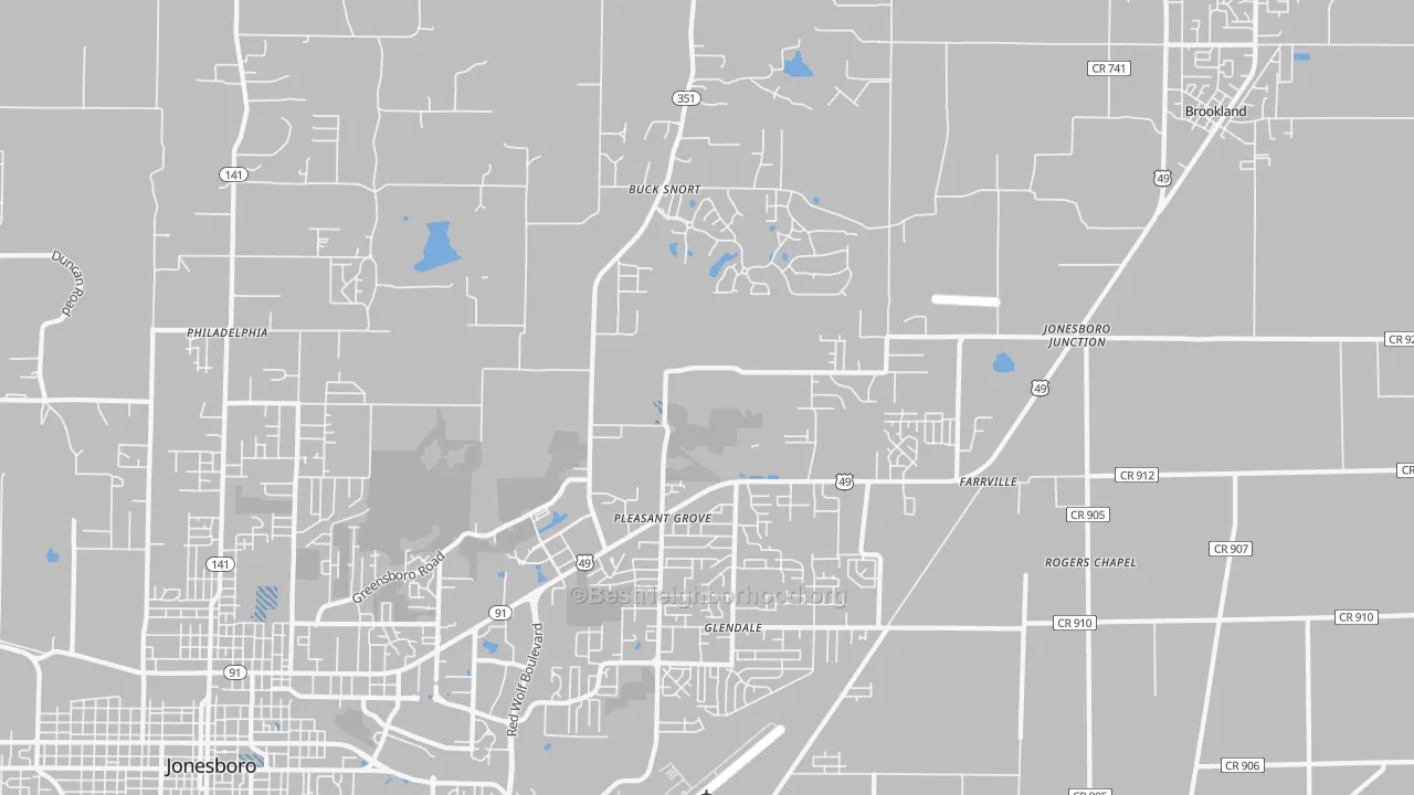 Transit Grade map of 72405, AR