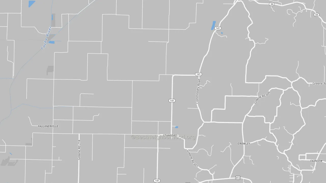 Transit Grade map of 72412, AR